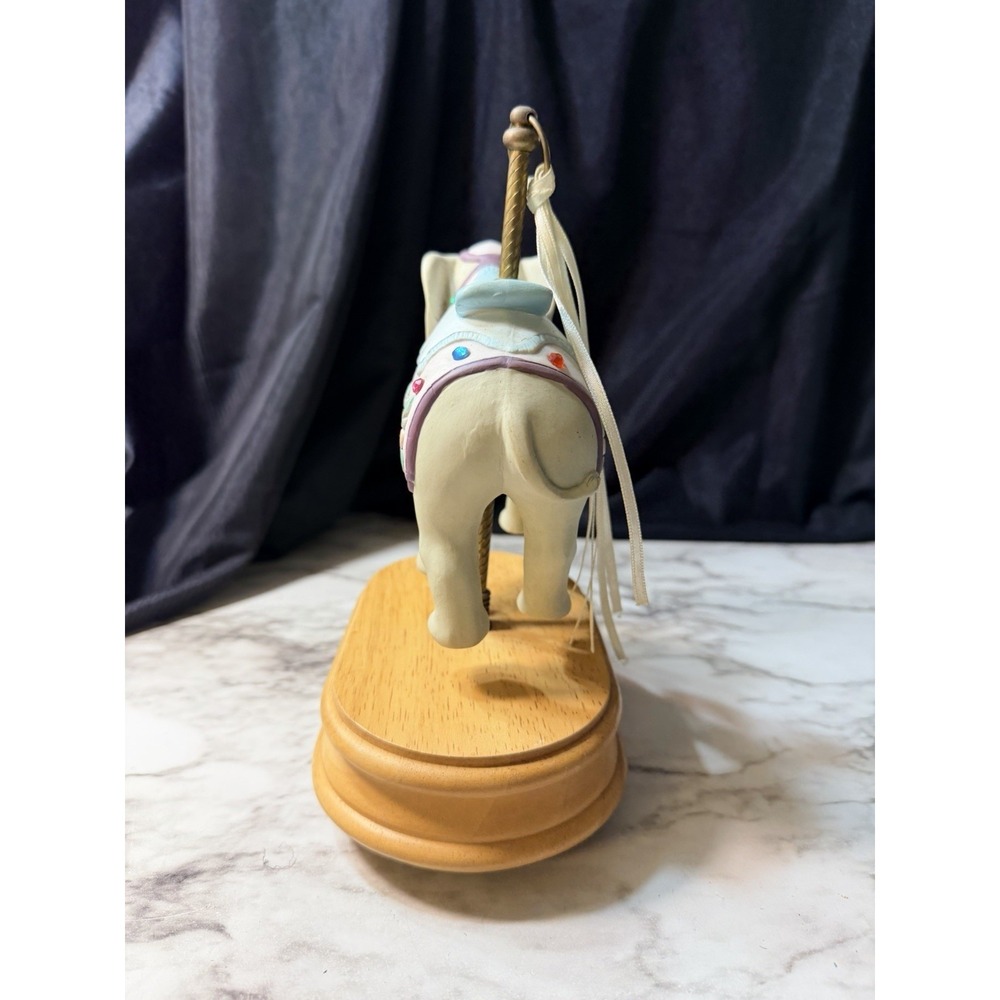 MUSICAL CAROUSEL ELEPHANT WORKS BUT MUSIC DRAGS A LITTLE (2790) - Picture 5 of 6